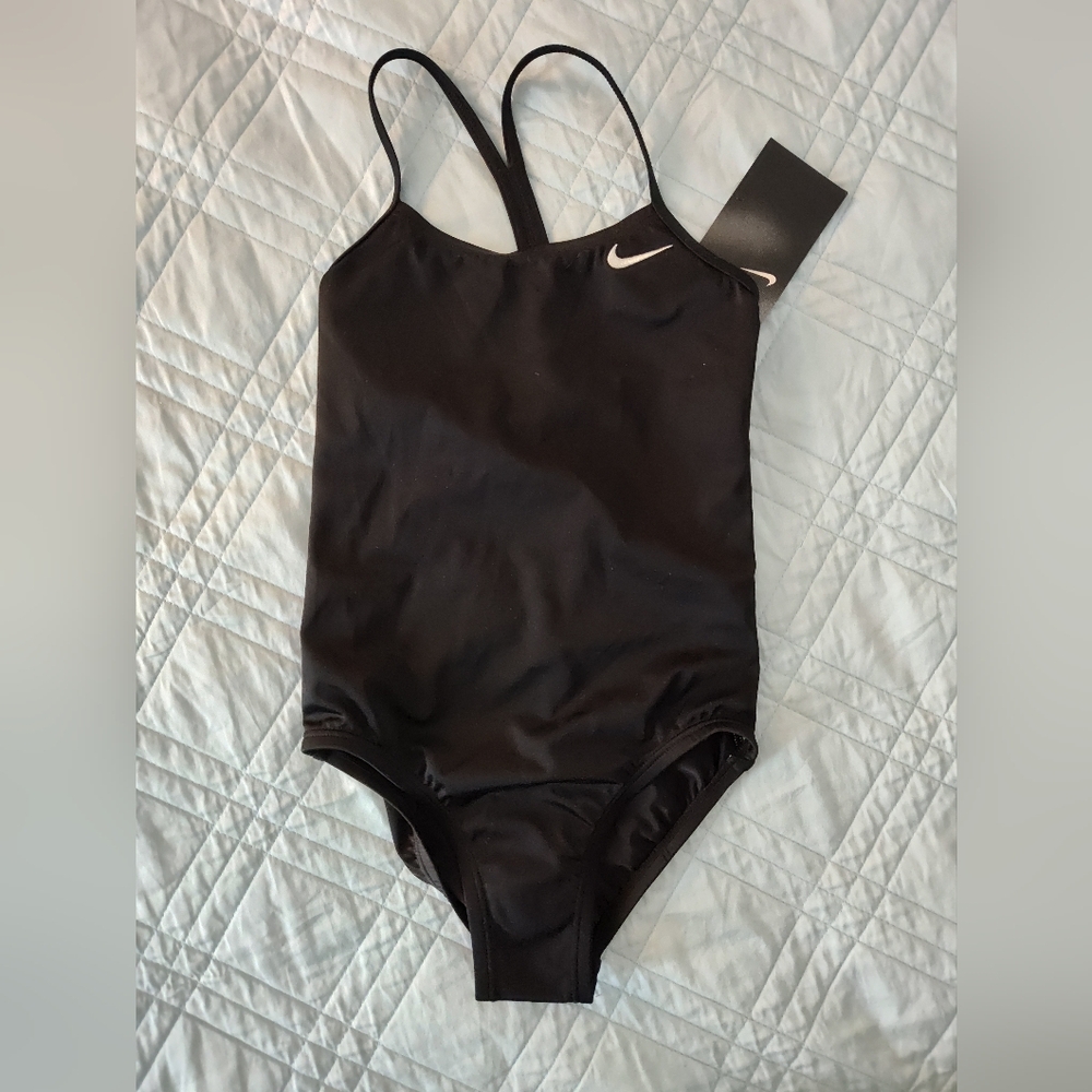Nike Kids Black Swimsuit